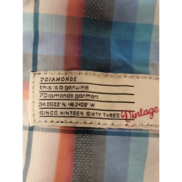 Vintage Seven Diamonds‎ Button Up Shirt Mens Large L - Picture 3 of 6